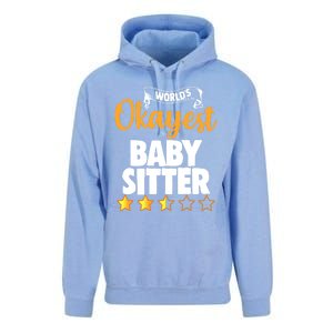 World's Okayest Sitter Gift Unisex Surf Hoodie