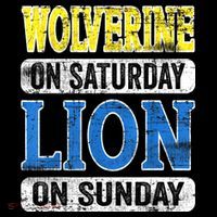 Wolverine On Saturday Lion On Sunday Detroit Backpack