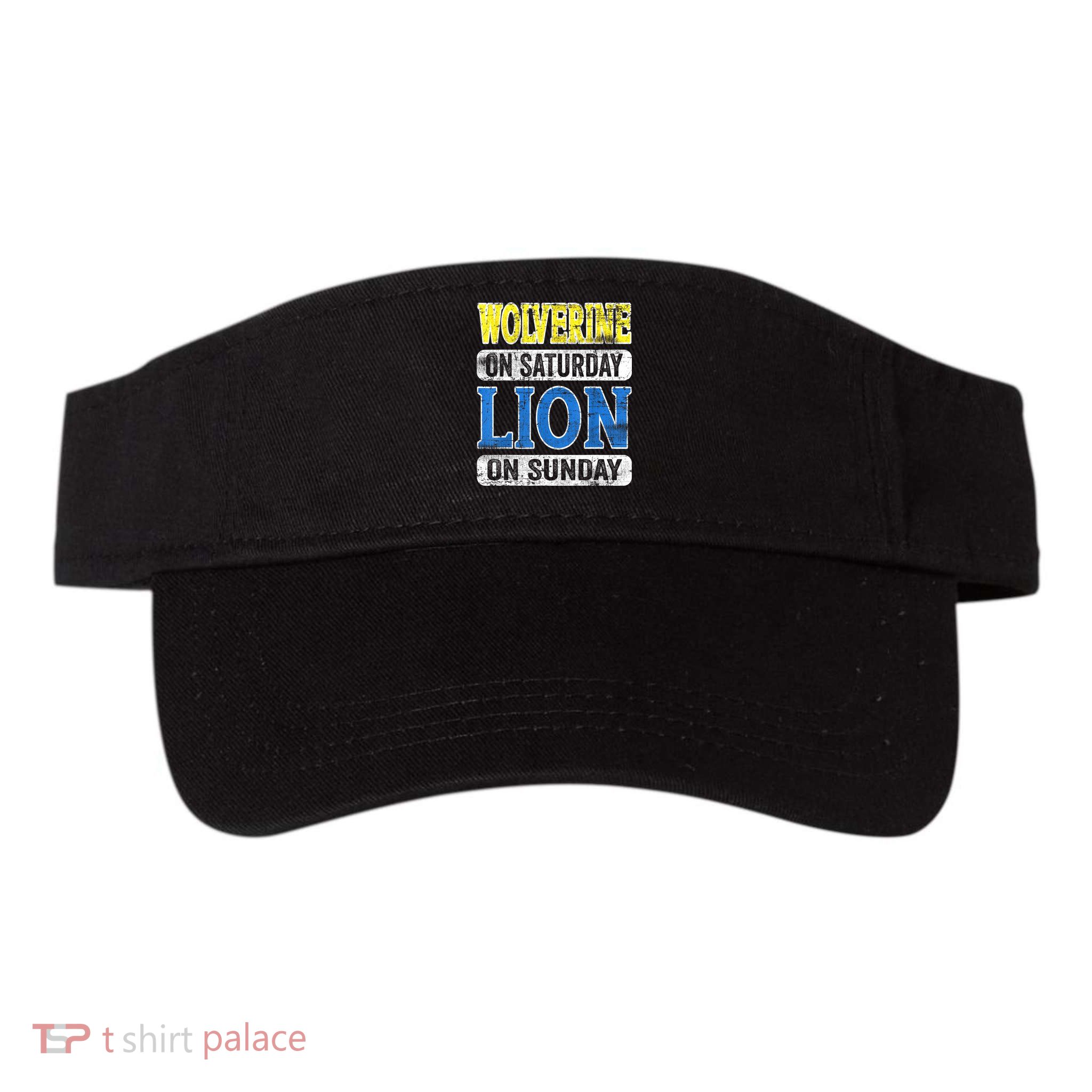 Wolverine On Saturday Lion On Sunday Detroit Visor