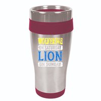 Wolverine On Saturday Lion On Sunday Detroit 16oz Travel Tumbler