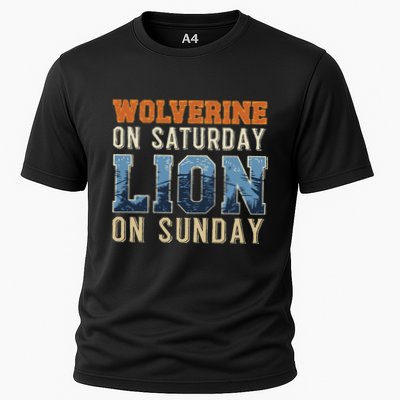 Wolverine On Saturday Lion On Sunday Cooling Performance Crew T-Shirt