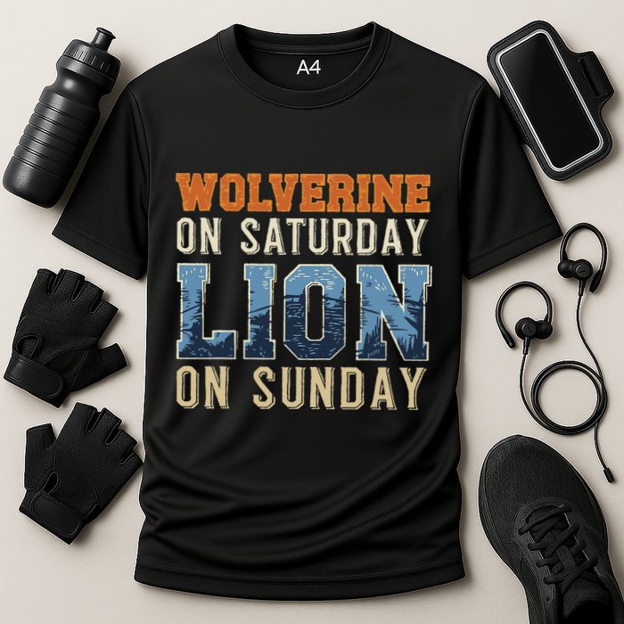 Wolverine On Saturday Lion On Sunday Performance Shirt