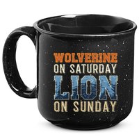 Wolverine On Saturday Lion On Sunday 15oz Campfire Ceramic Mug