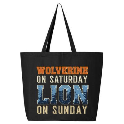 Wolverine On Saturday Lion On Sunday 25L Jumbo Tote