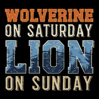 Wolverine On Saturday Lion On Sunday Wool Snapback Cap