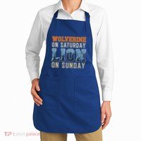 Wolverine On Saturday Lion On Sunday Apron