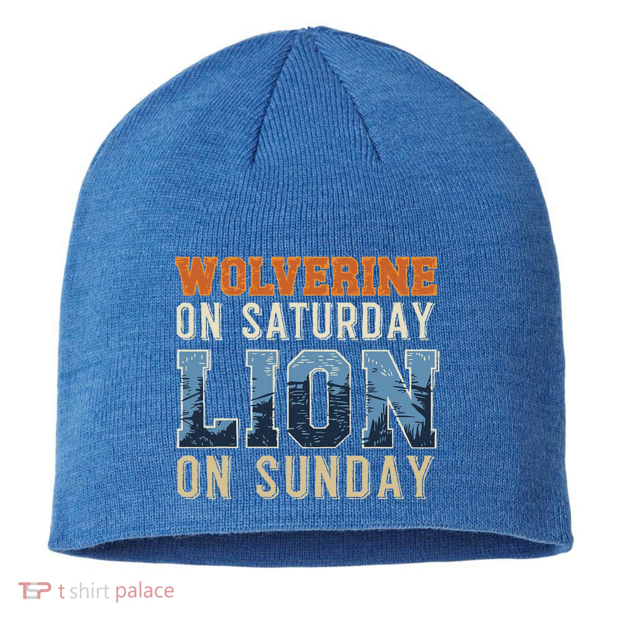 Wolverine On Saturday Lion On Sunday Sustainable Beanie