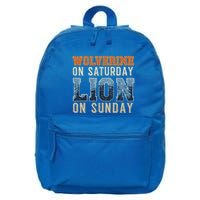 Wolverine On Saturday Lion On Sunday 16 in Basic Backpack