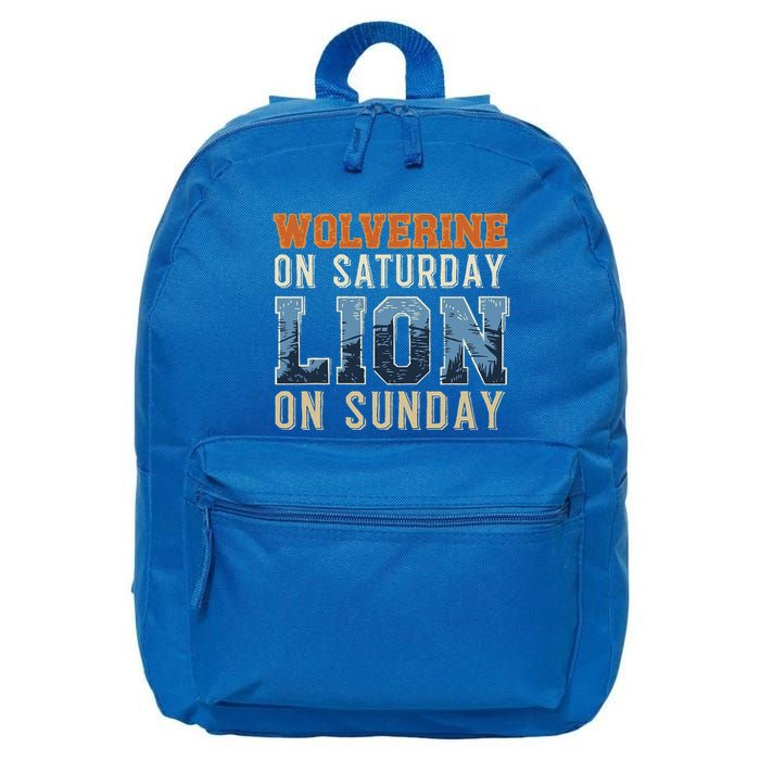 Wolverine On Saturday Lion On Sunday 16 in Basic Backpack