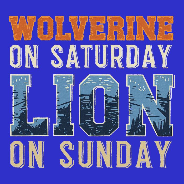 Wolverine On Saturday Lion On Sunday 16 in Basic Backpack