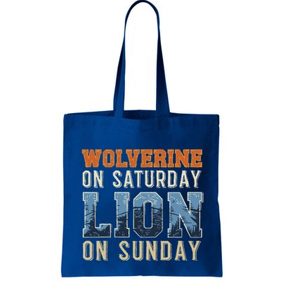 Wolverine On Saturday Lion On Sunday Bag