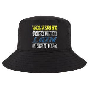 Wolverine On Saturday Lion On Sunday Funny Gift Cool Comfort Performance Bucket Hat