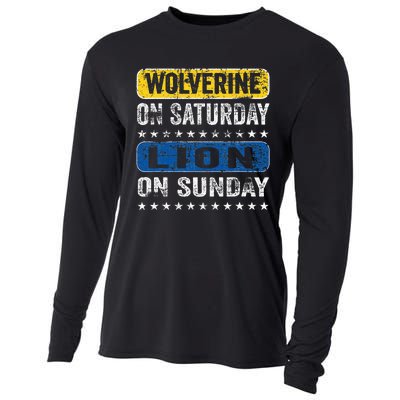 Wolverine On Saturday Lion On Sunday Cooling Performance Long Sleeve Crew