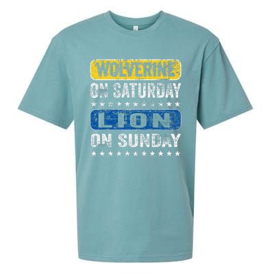 Wolverine On Saturday Lion On Sunday Sueded Cloud Jersey T-Shirt