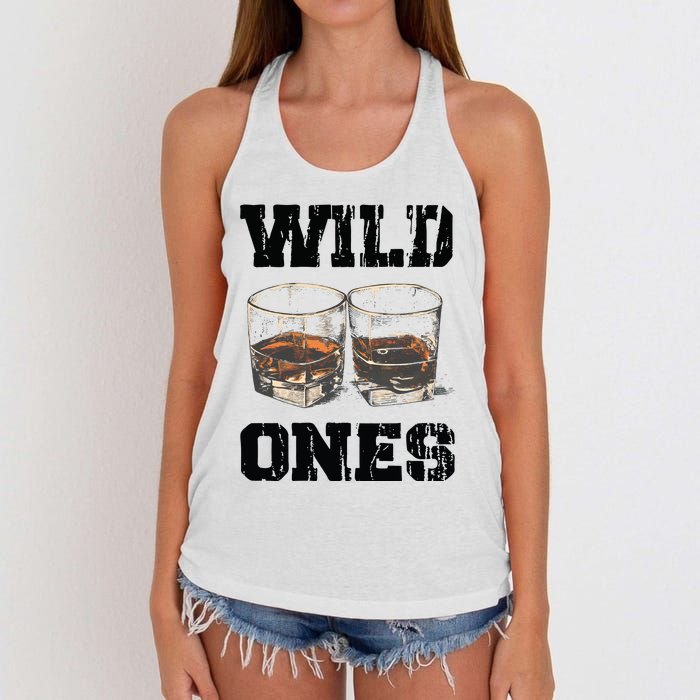 Wild Ones Sweatshirt Cowgirls Country Music Women's Knotted Racerback Tank