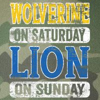 Wolverine On Saturday Lion On Sunday Legacy Tie Dye Trucker Hat