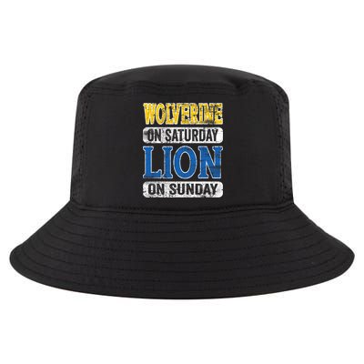 Wolverine On Saturday Lion On Sunday Cool Comfort Performance Bucket Hat