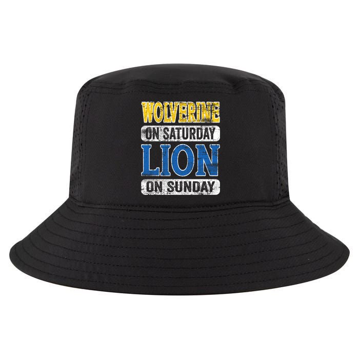 Wolverine On Saturday Lion On Sunday Cool Comfort Performance Bucket Hat