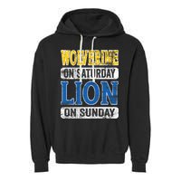 Wolverine On Saturday Lion On Sunday Garment-Dyed Fleece Hoodie