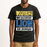 Wolverine On Saturday Lion On Sunday Tall T-Shirt