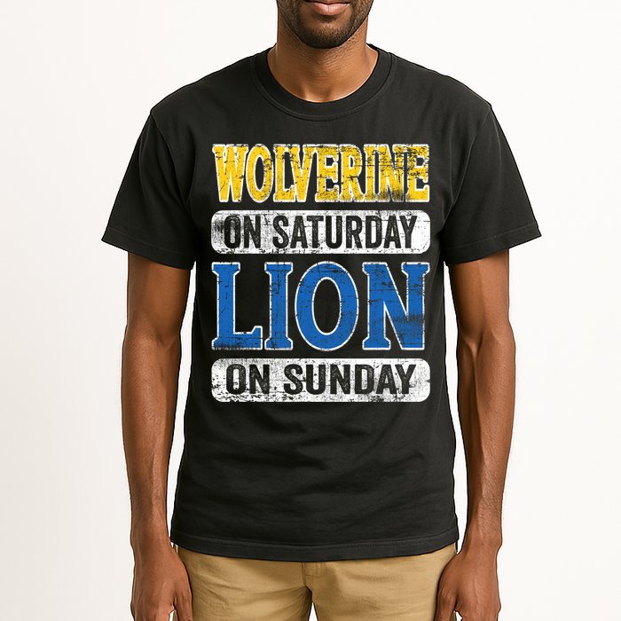 Wolverine On Saturday Lion On Sunday Tall T-Shirt