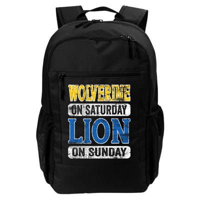 Wolverine On Saturday Lion On Sunday Backpack