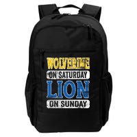 Wolverine On Saturday Lion On Sunday Backpack