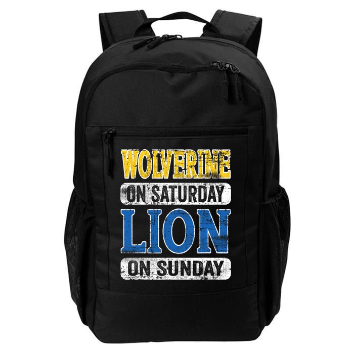Wolverine On Saturday Lion On Sunday Backpack