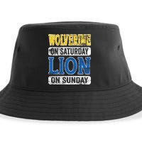 Wolverine On Saturday Lion On Sunday Sustainable Bucket Hat
