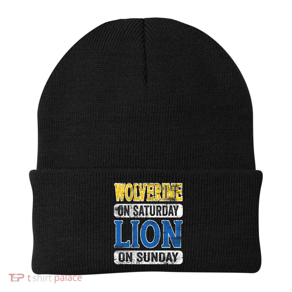 Wolverine On Saturday Lion On Sunday Beanie