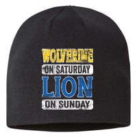 Wolverine On Saturday Lion On Sunday Sustainable Beanie