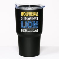 Wolverine On Saturday Lion On Sunday Tumbler