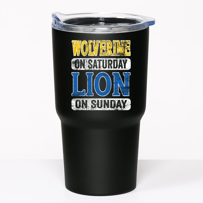 Wolverine On Saturday Lion On Sunday Tumbler