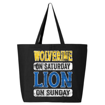 Wolverine On Saturday Lion On Sunday 25L Jumbo Tote