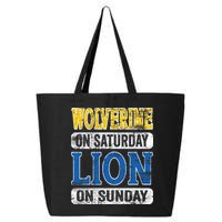 Wolverine On Saturday Lion On Sunday 25L Jumbo Tote