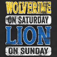 Wolverine On Saturday Lion On Sunday 25L Jumbo Tote
