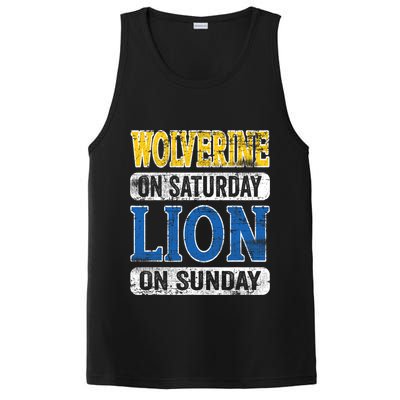 Wolverine On Saturday Lion On Sunday PosiCharge Competitor Tank