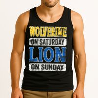 Wolverine On Saturday Lion On Sunday Tank Top