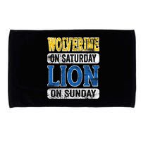 Wolverine On Saturday Lion On Sunday Microfiber Hand Towel