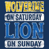 Wolverine On Saturday Lion On Sunday Infant Baby Jersey Bodysuit