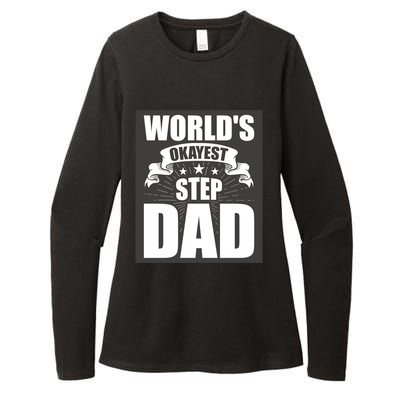 World's Okayest Stepgiftdad Stepdad Gift Womens CVC Long Sleeve Shirt