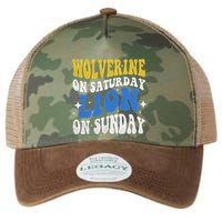 Wolverine On Saturday Funny Lion On Sunday Legacy Tie Dye Trucker Hat