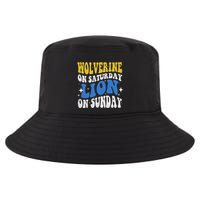 Wolverine On Saturday Funny Lion On Sunday Cool Comfort Performance Bucket Hat