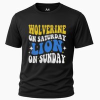 Wolverine On Saturday Funny Lion On Sunday Performance Shirt