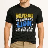 Wolverine On Saturday Funny Lion On Sunday Performance Shirt