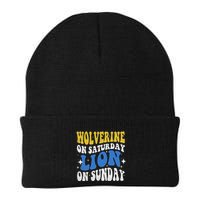 Wolverine On Saturday Funny Lion On Sunday Beanie