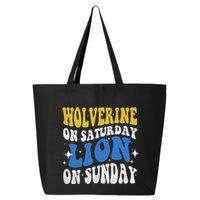 Wolverine On Saturday Funny Lion On Sunday 25L Jumbo Tote