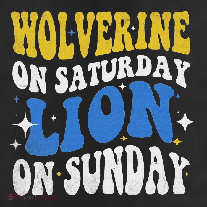 Wolverine On Saturday Funny Lion On Sunday 25L Jumbo Tote