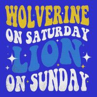 Wolverine On Saturday Funny Lion On Sunday 16 in Basic Backpack