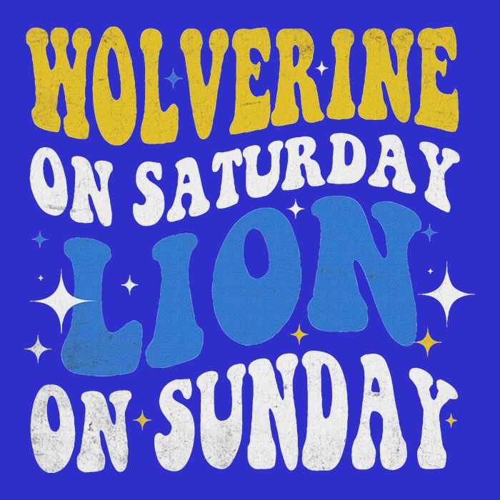 Wolverine On Saturday Funny Lion On Sunday 16 in Basic Backpack